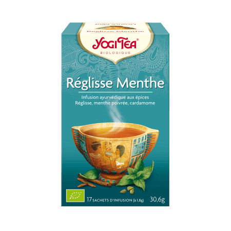 Yogi Tea 'Réglisse Menthe'  Bio 17 sachets - Thé Ayurvedic - Yogi Tea + - 1