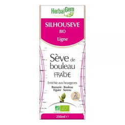 Silhousève - Minceur et cellulite - 250 ml Bio - Herbalgem - Sève de bouleau et aubier de tilleul - 2