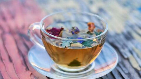 Tasse de tisane de graines d'angélique