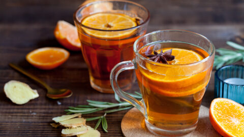 tisane oranger infusion tasse de thé