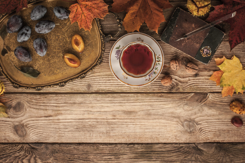 tisane prunier d'Afrique tasse de thé fruits