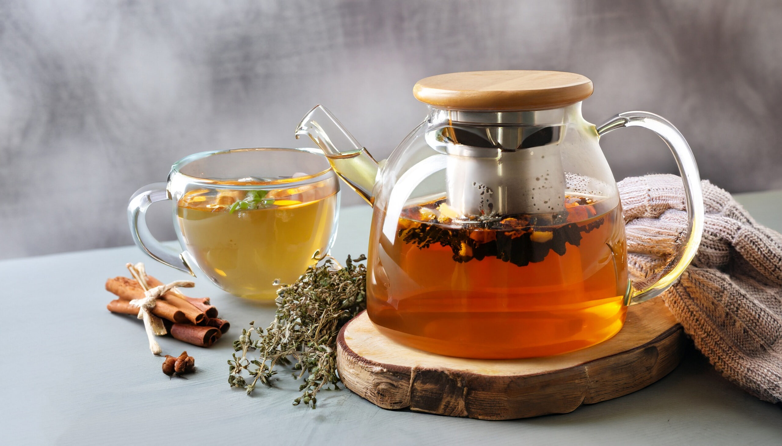 tisane rhume refroidissement tasse de thé infusion