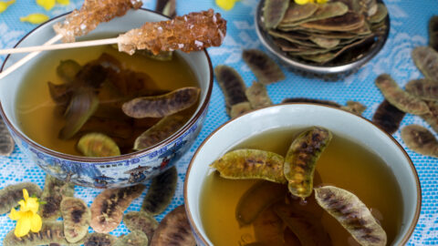 tisane séné feuilles infusion tasse de thé