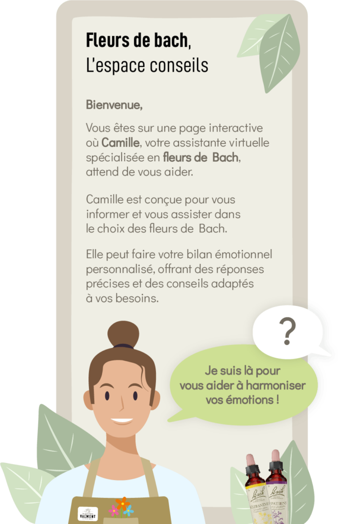 introduction Assistante virtuelle Fleur de Bach